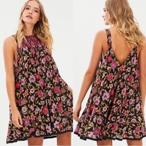 Free Peiple Oh Baby Floral Mini Swing Dress